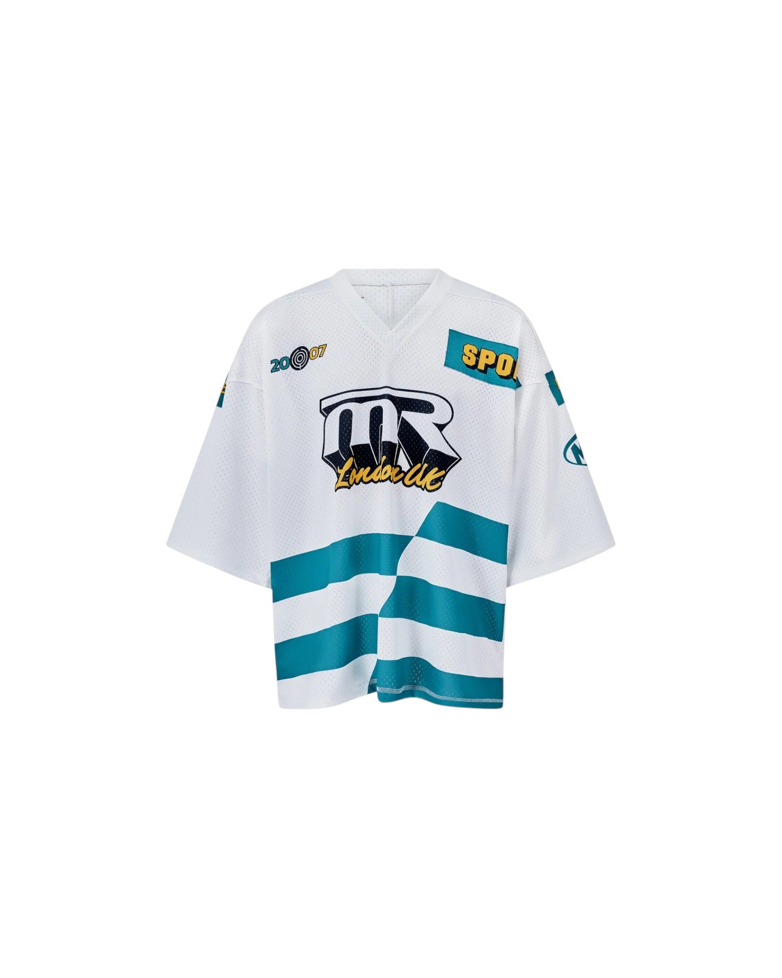 MARTINE ROSE OVERSIZED FOOTBALL TOP ホワイト MARTINE ROSE