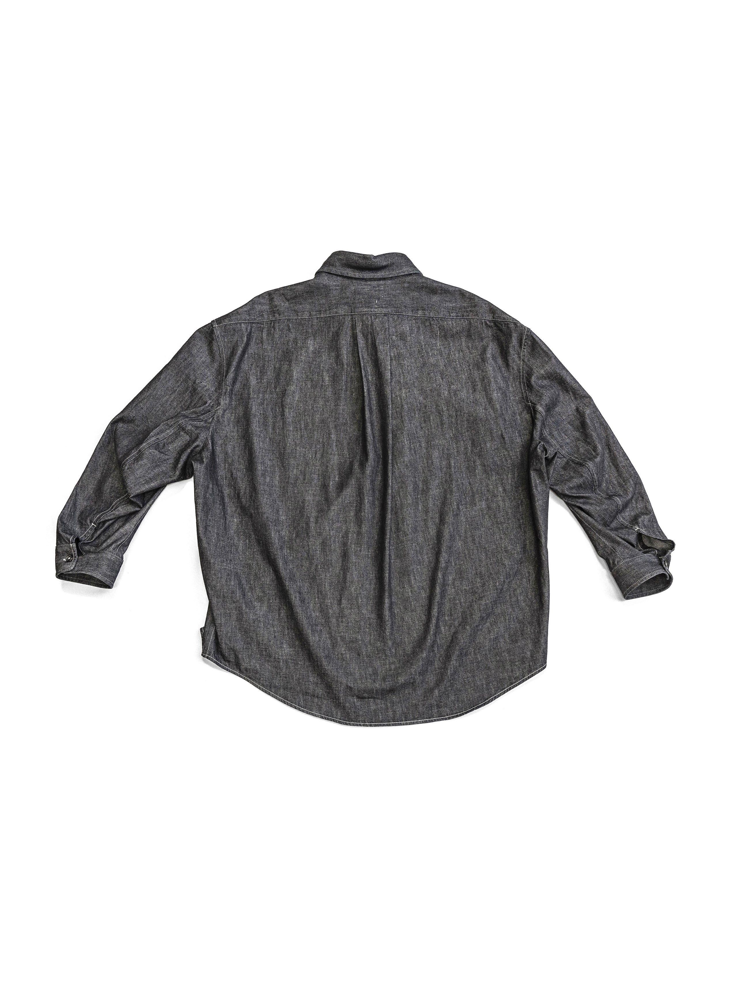 Hed Mayner Button Down Shirt Bright Blue