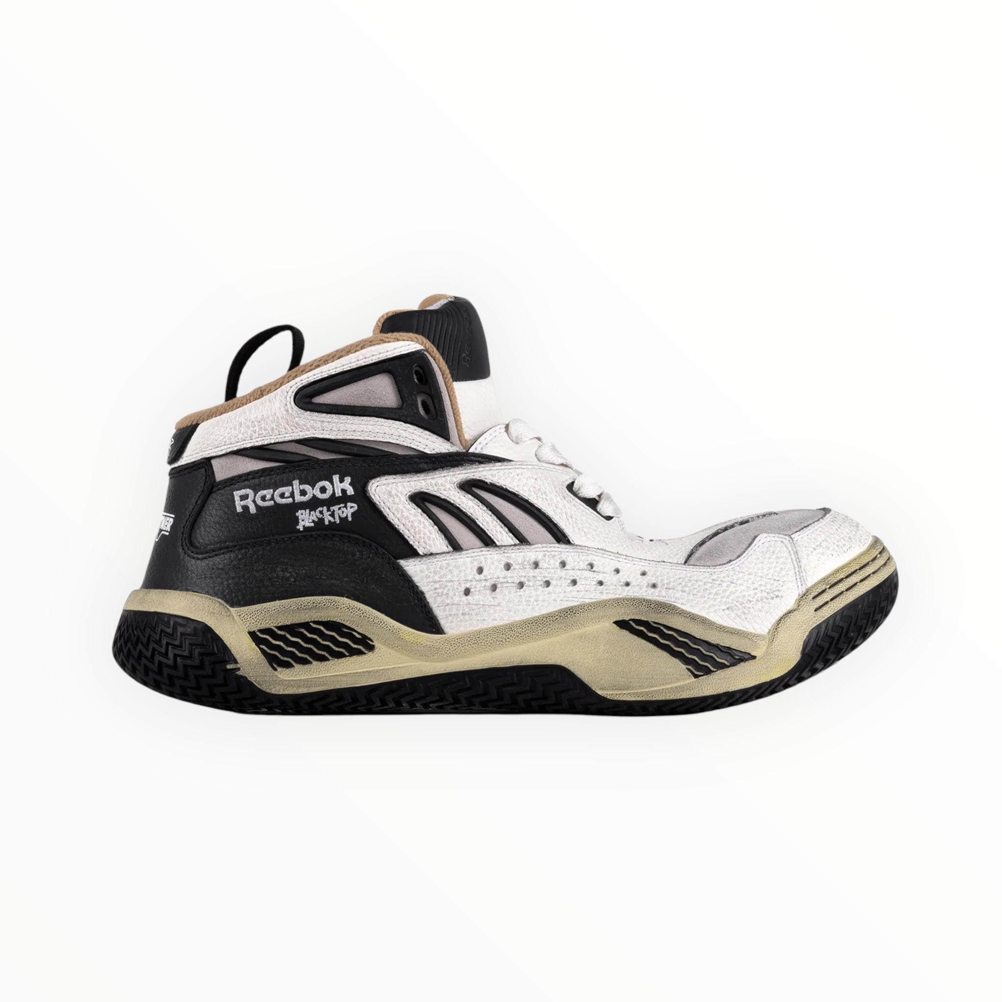 Hed Mayner x Reebok Blacktop Vintage Sneakers Black/White | VAVA STORE
