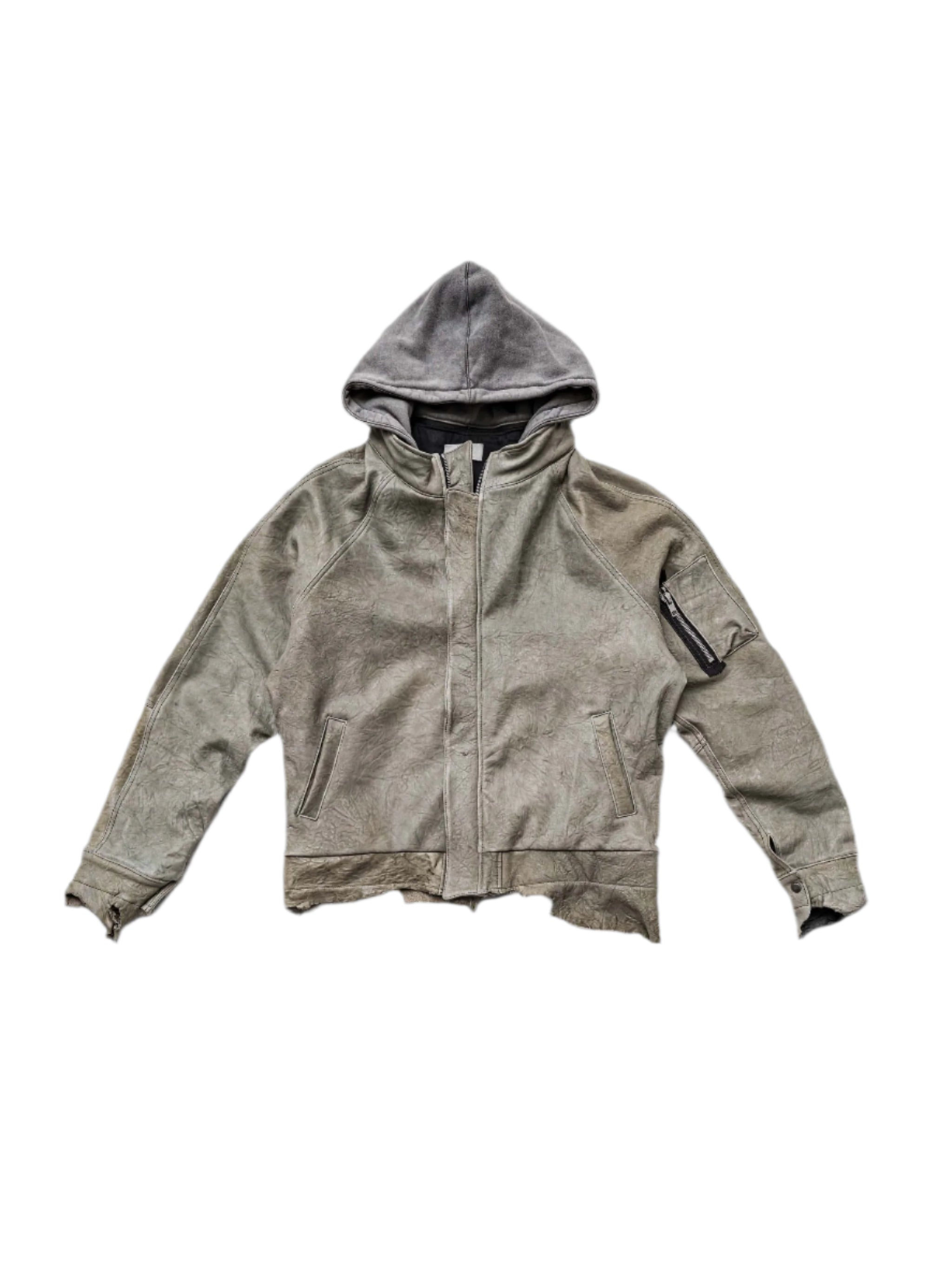 Alexander Digenova Lakota Leather Jacket Grey