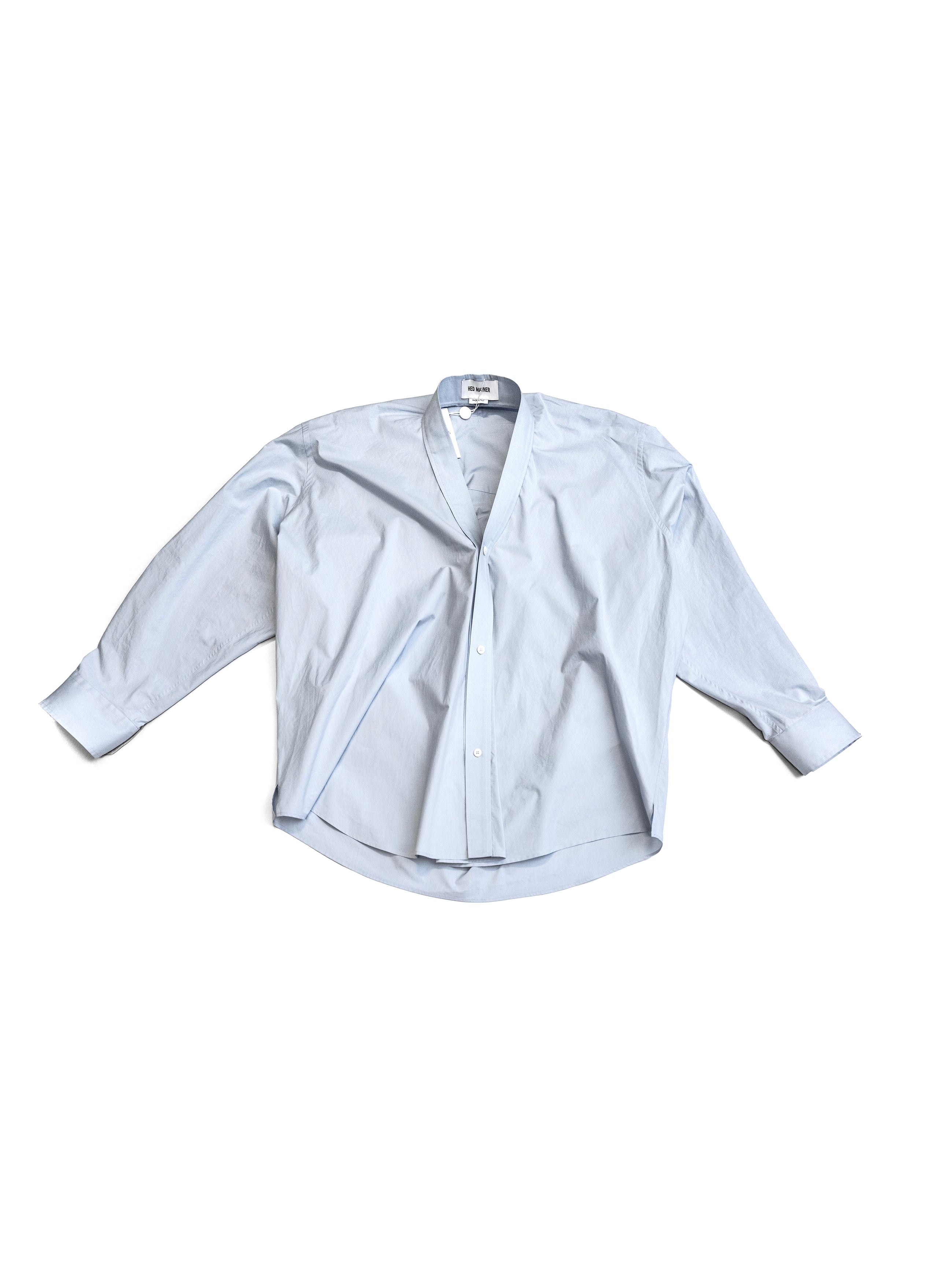 Hed Mayner Button Down Shirt Light Blue