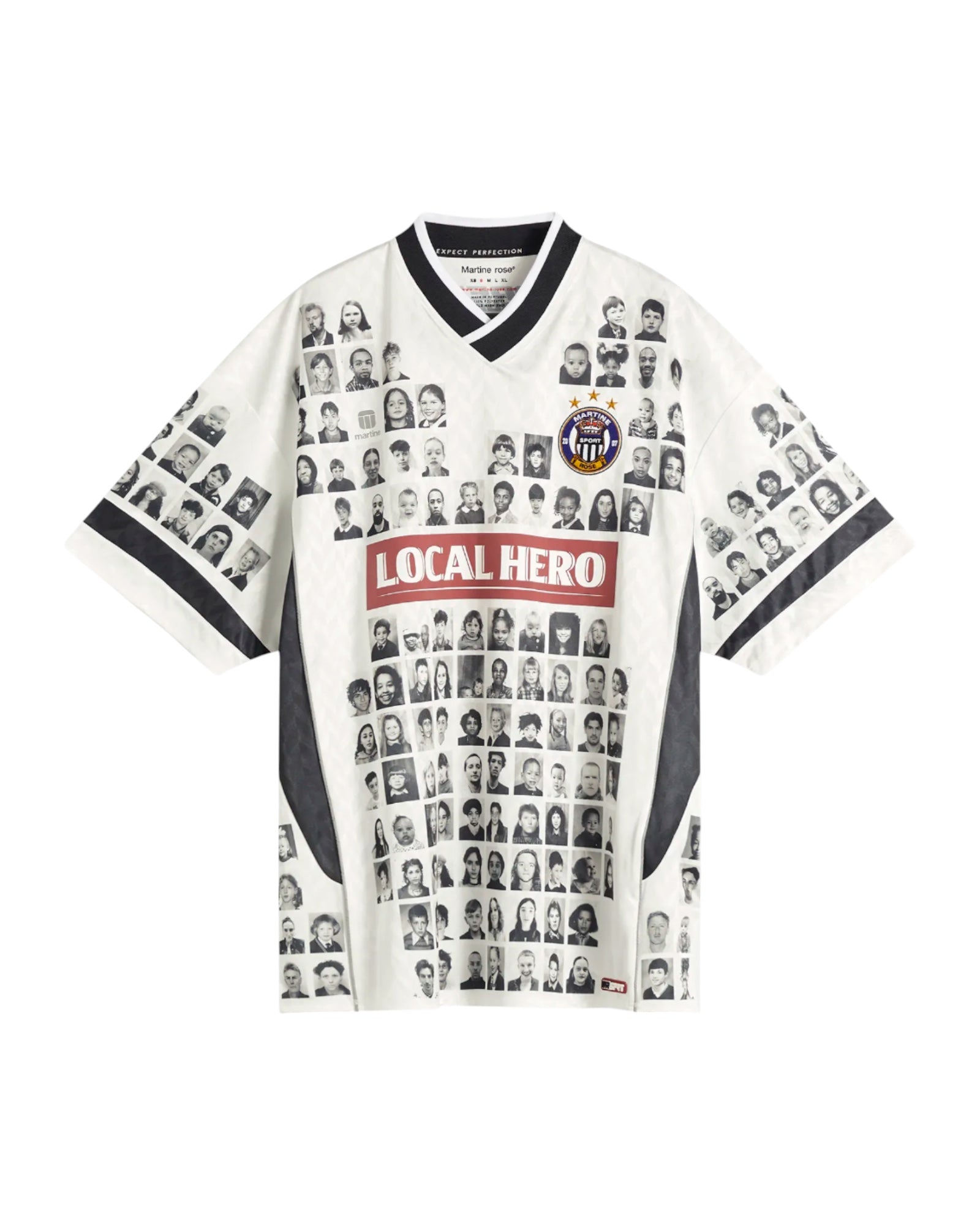 Martine Rose Printed Football Top White | VAVA STORE