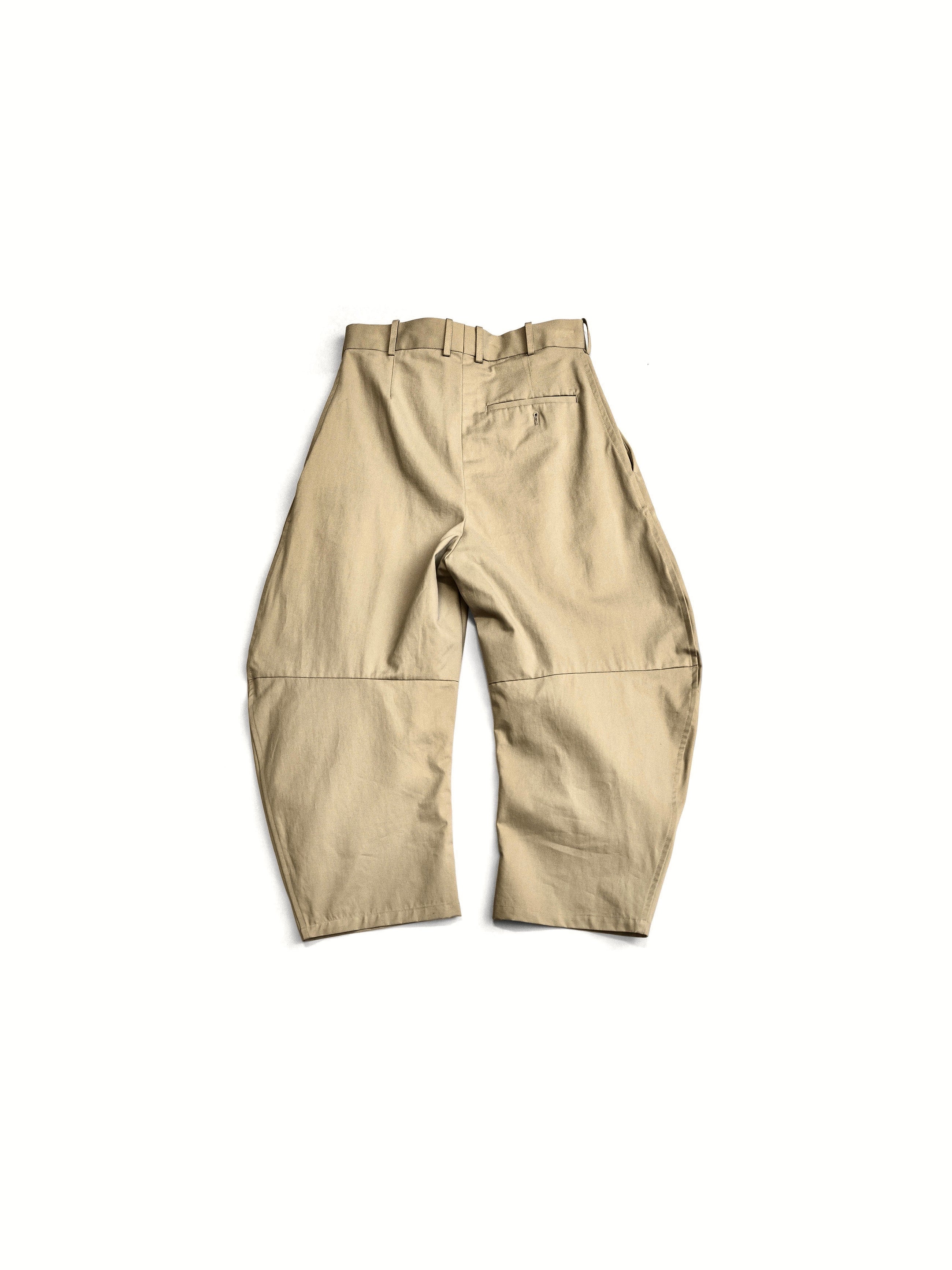 Hed Mayner Curved Leg Pants Green