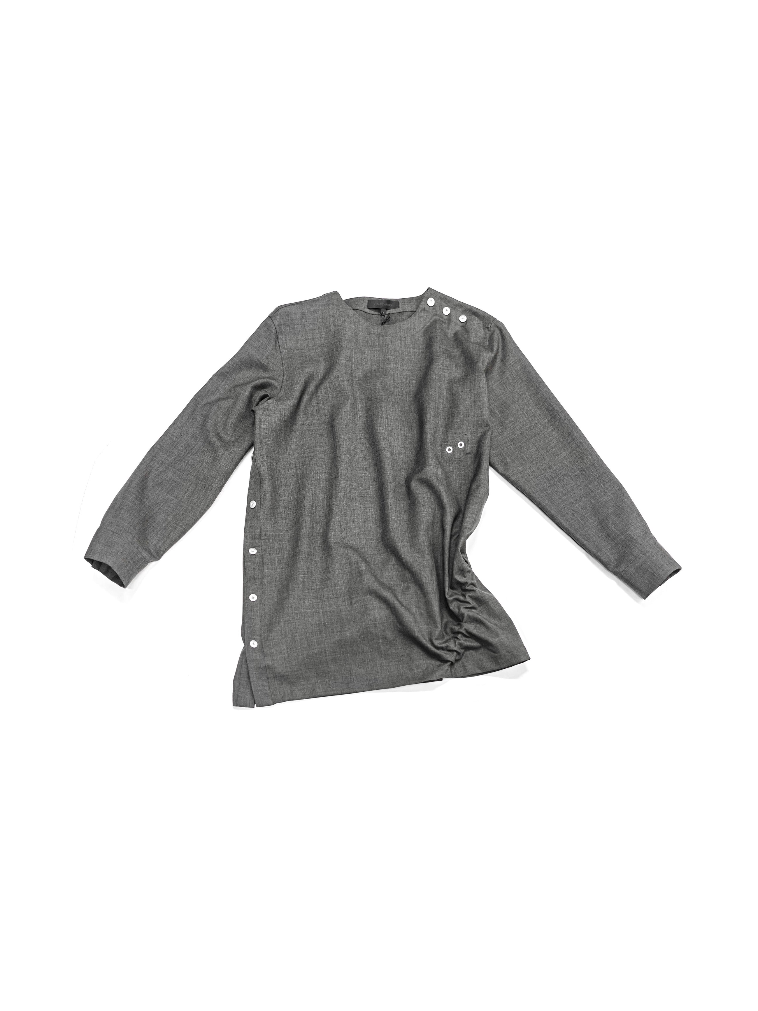 Omar Afridi Cinched Shirt Grey