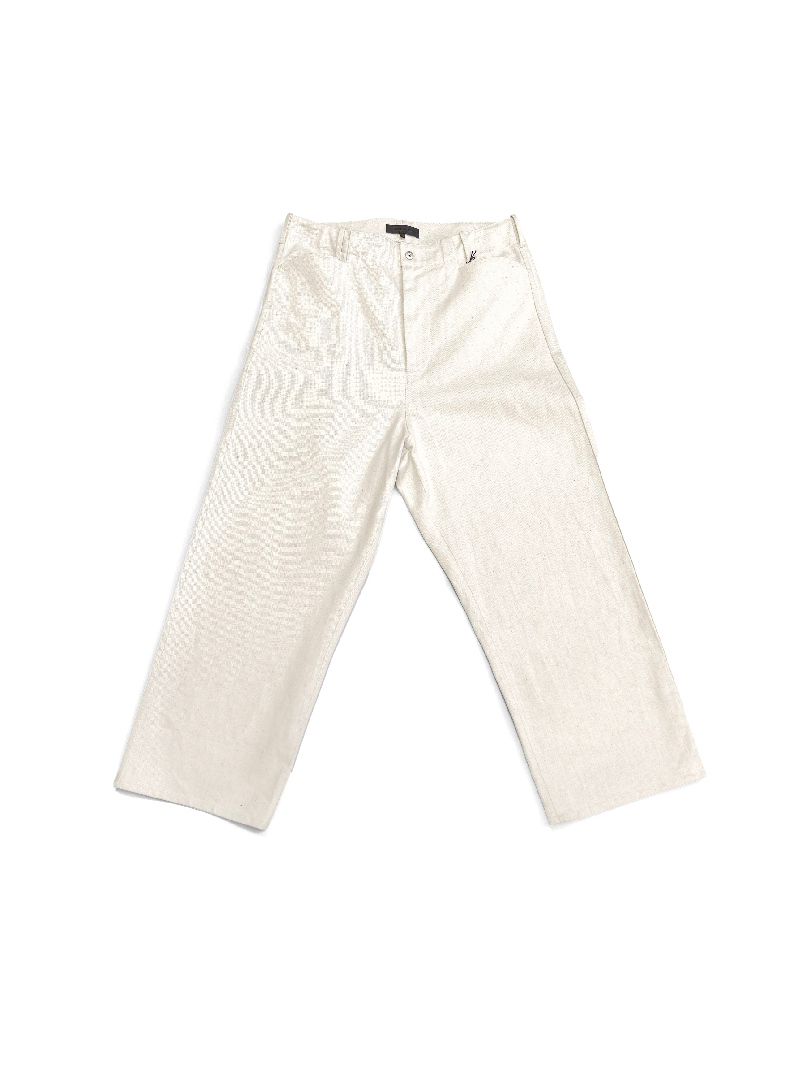 Omar Afridi Trotti Baggy Trousers Ivory