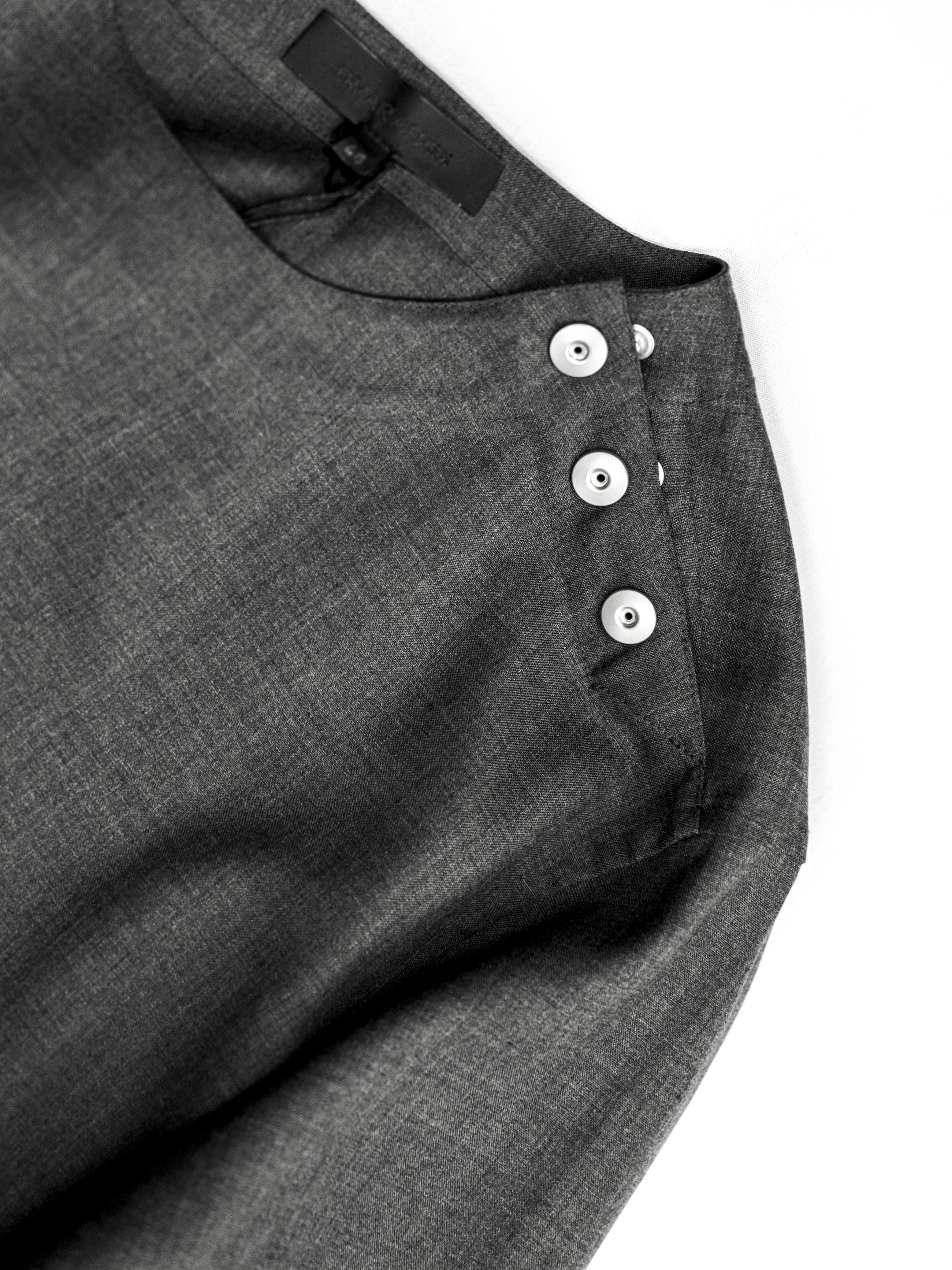 Omar Afridi Cinched Shirt Grey