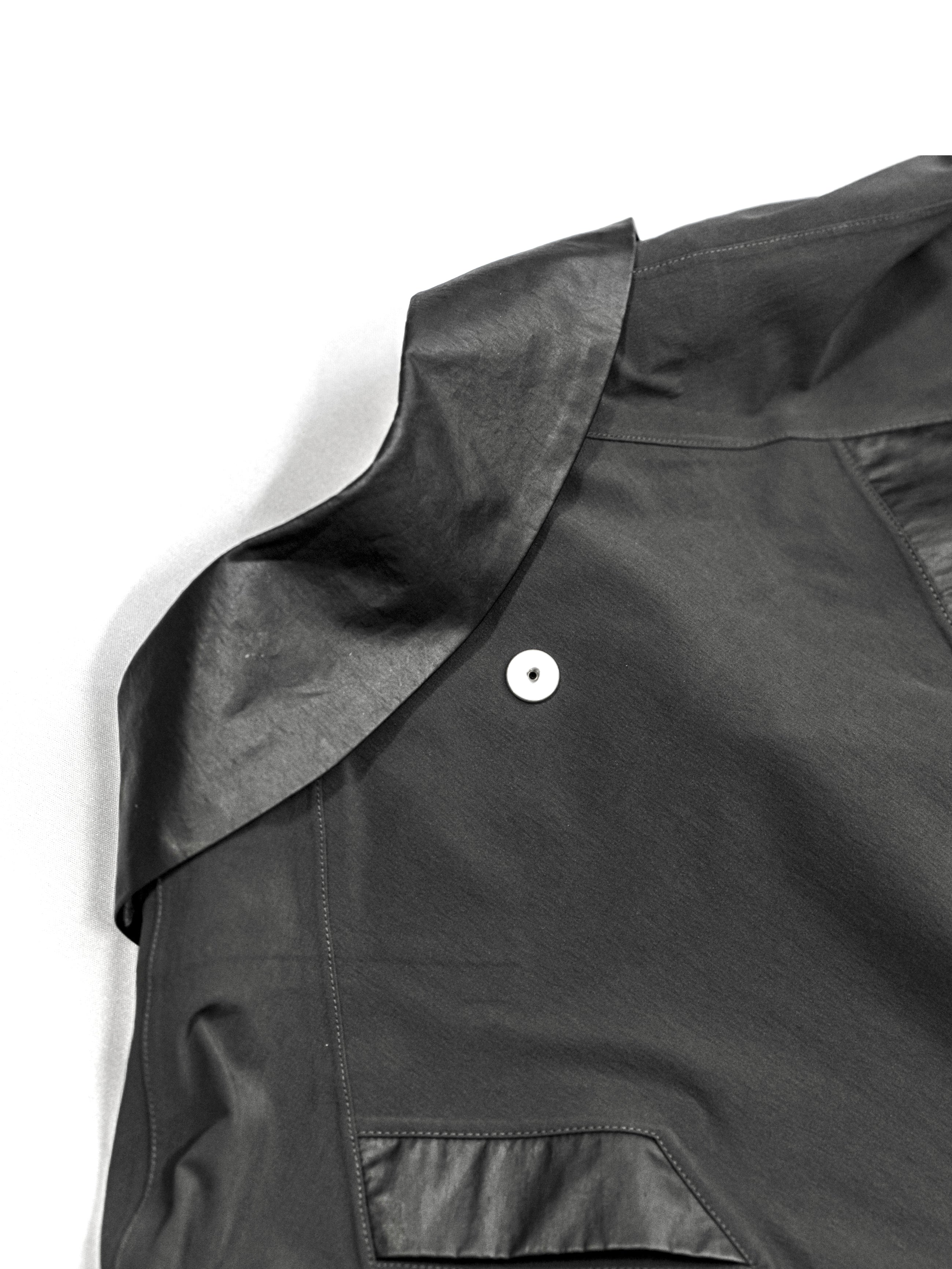 Omar Afridi Gstaad Coat Charcoal