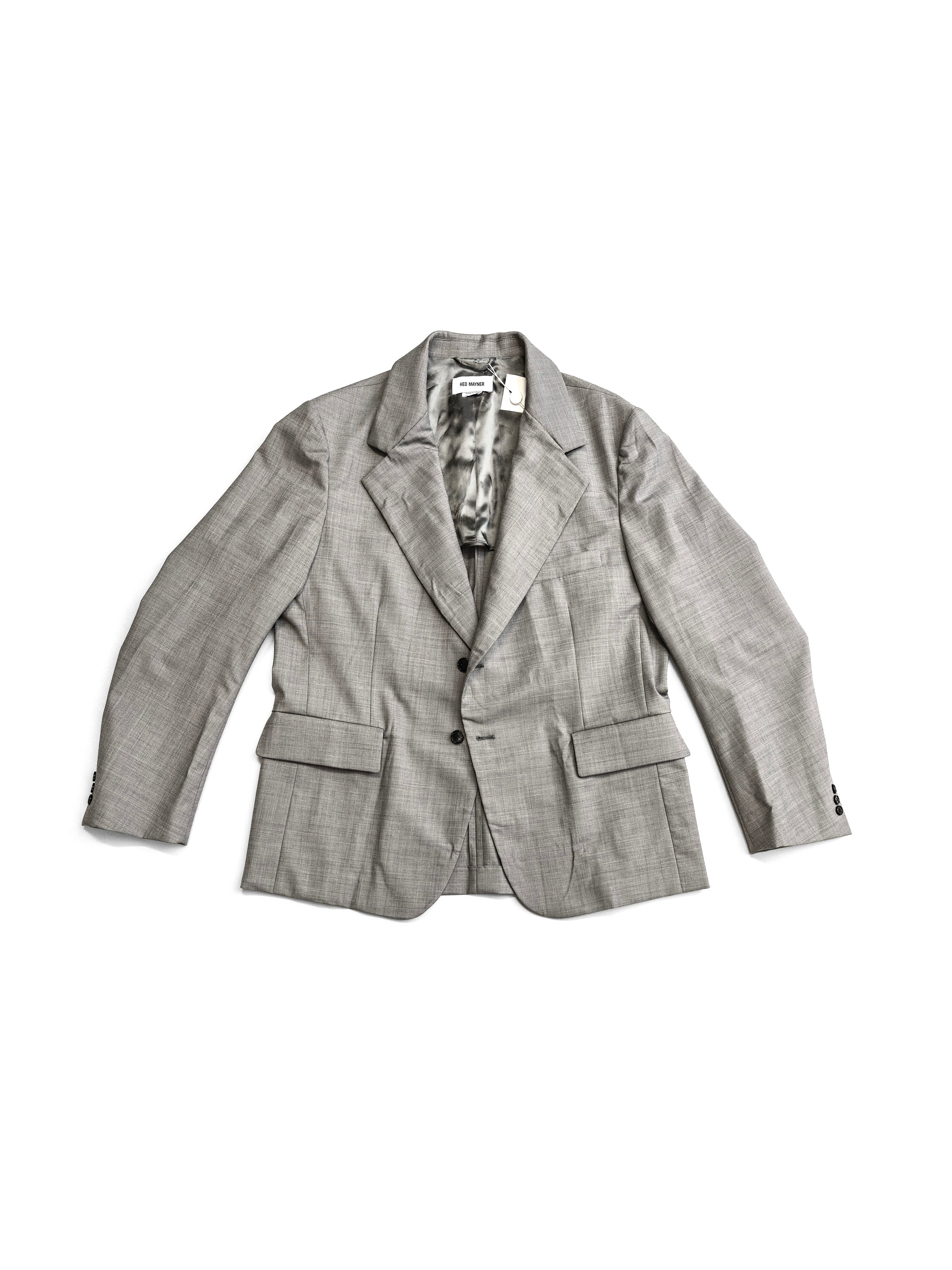 Hed Mayner Notch Lapel Blazer Grey