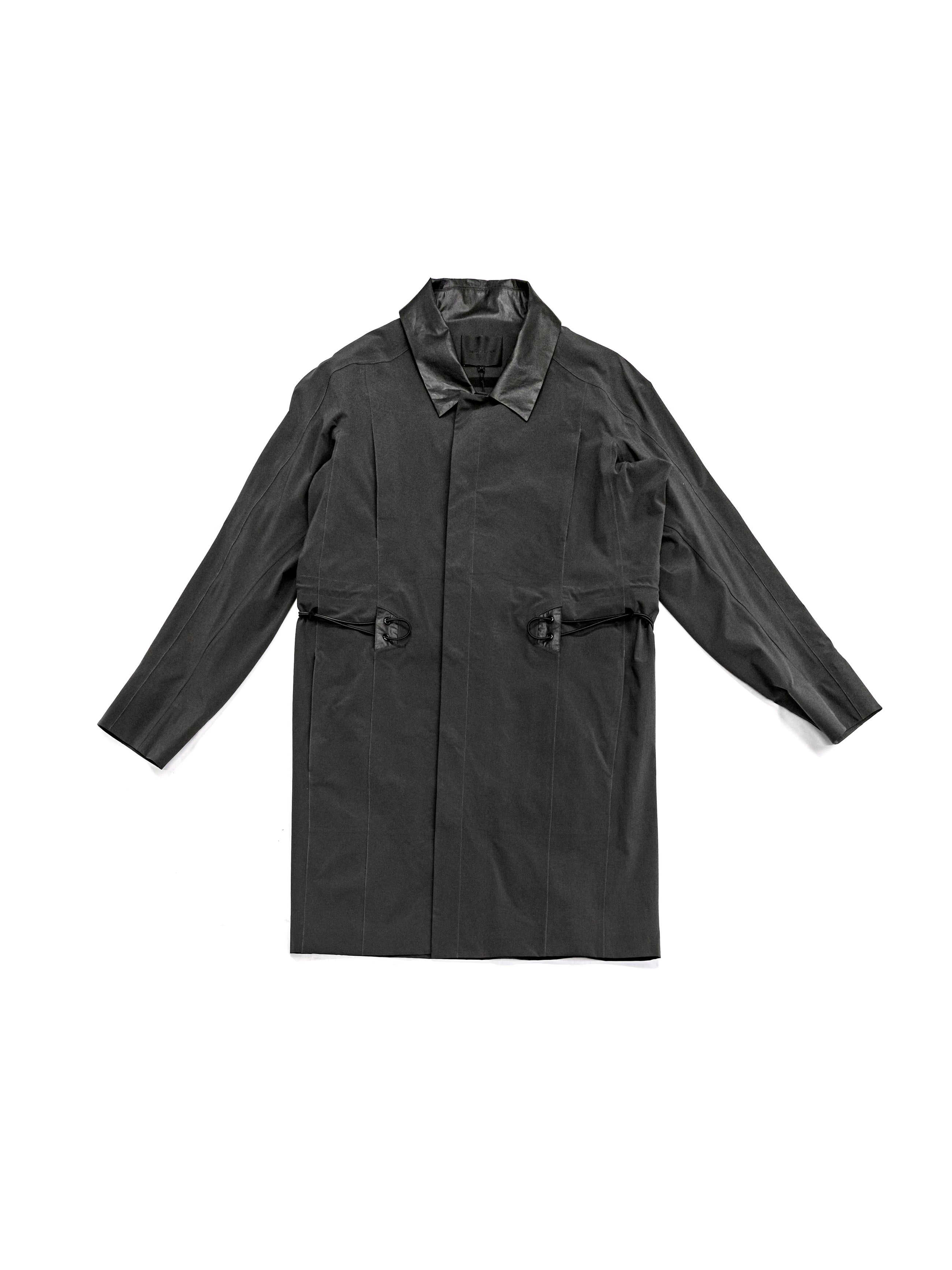 Omar Afridi Gstaad Coat Charcoal