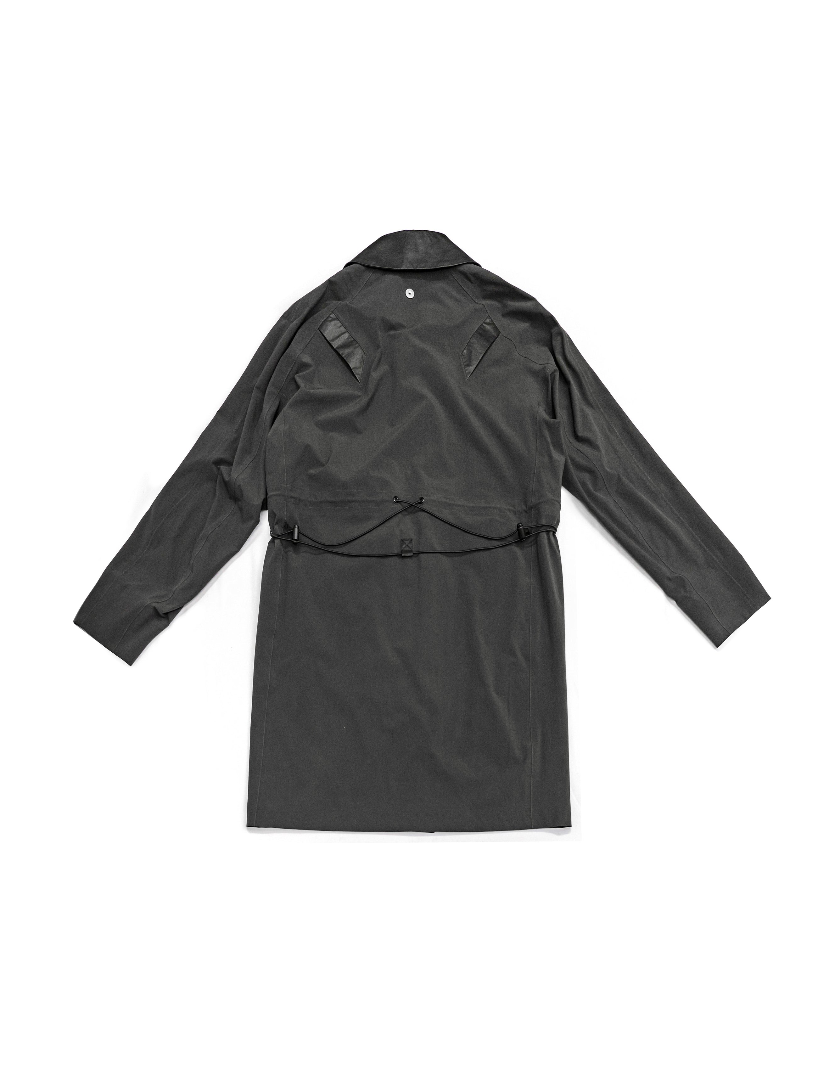 Omar Afridi Gstaad Coat Charcoal