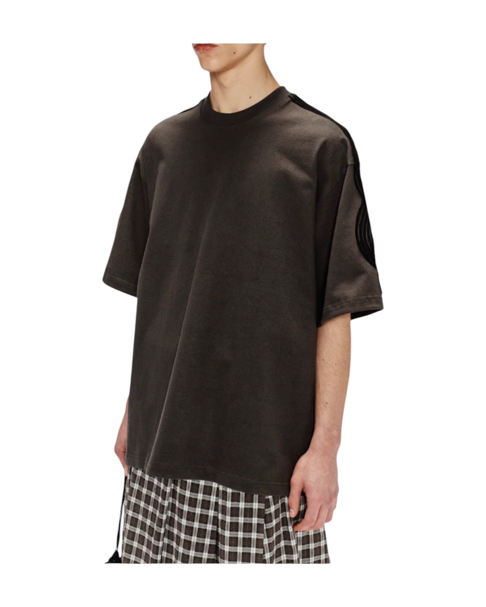 Song for the Mute Applique Gym Tee Washed Black | VAVA STORE