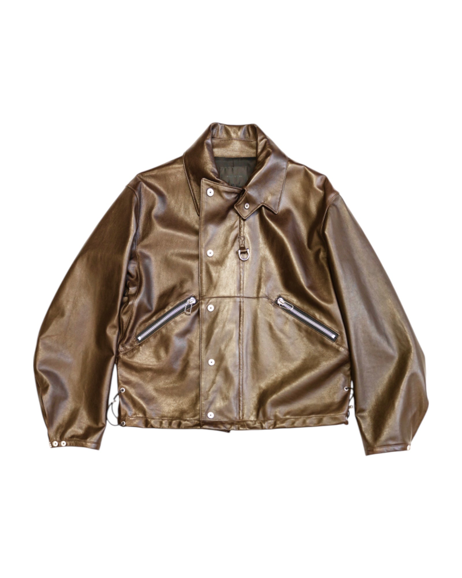 Omar Afridi Drawcord Blouson Brown - Designer Blouson | VAVA STORE