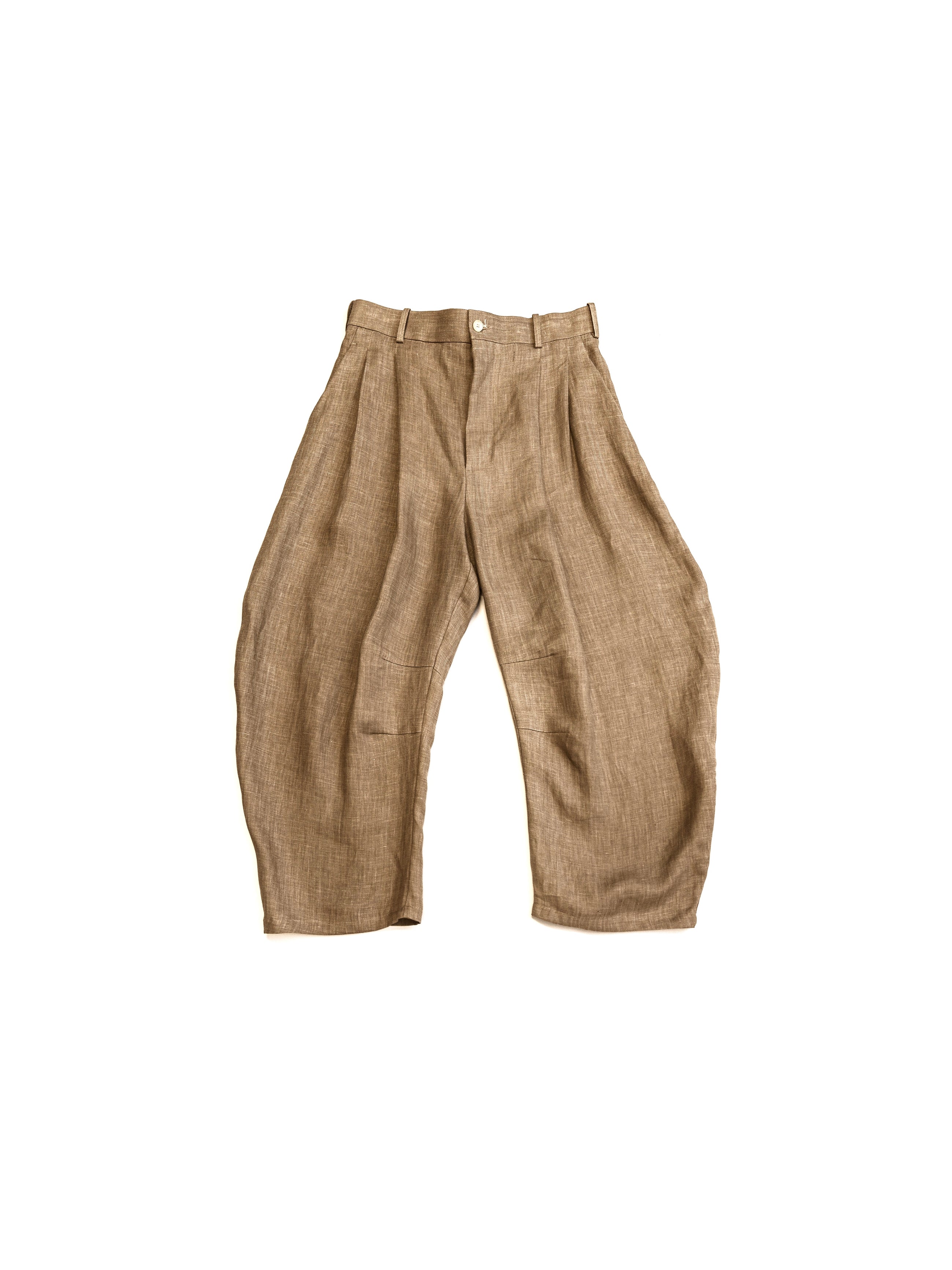 Hed Mayner Pleated Trousers Medium Beige