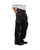 Jiyong Kim  Sun-Bleached 3D-Pocket Trousers Black