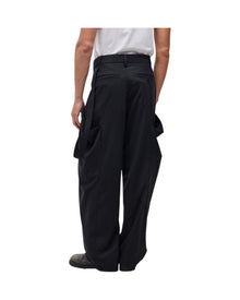 Jiyong Kim Layered Panel Trousers Black