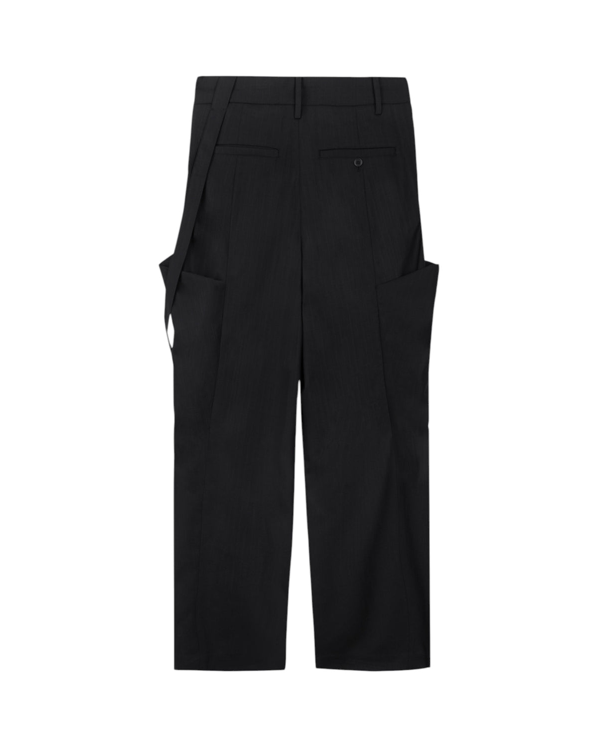 Jiyong Kim Layered Panel Trousers Black