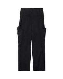 Jiyong Kim Layered Panel Trousers Black