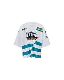 Martine Rose Oversized Football Top White