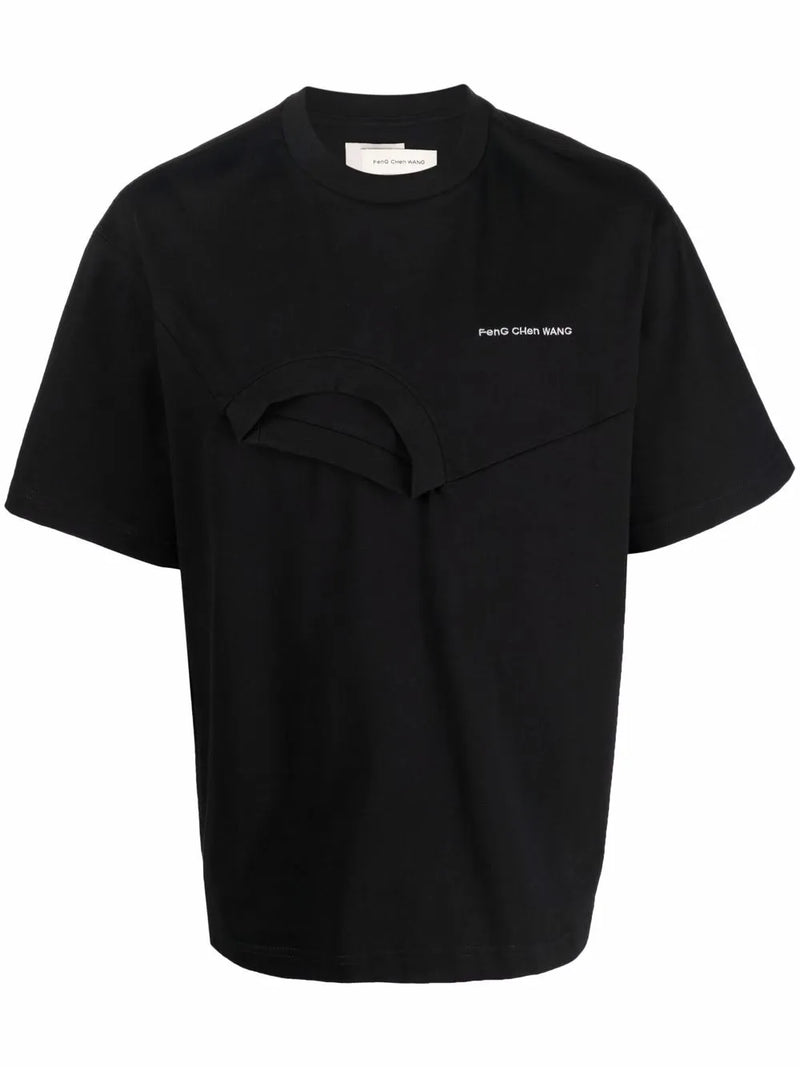 FengChenWang Panelled Collar T-Shirt