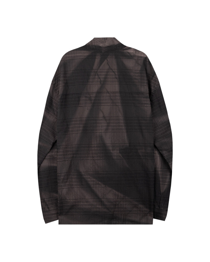 Jiyong Kim Sun-Bleached Drape Shirt Black