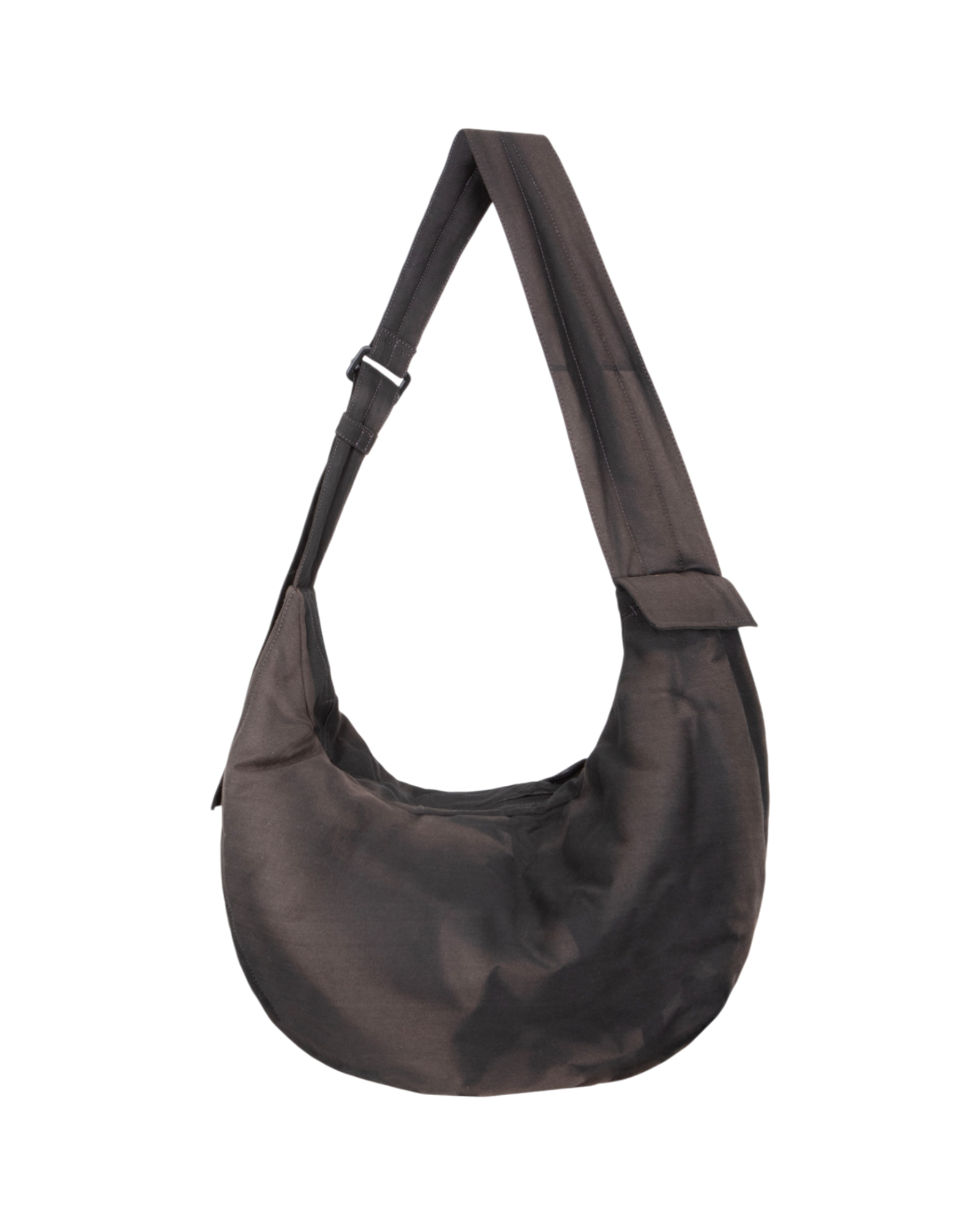 Jiyong Kim Sun-Bleached Draped Shoulder Bag Black