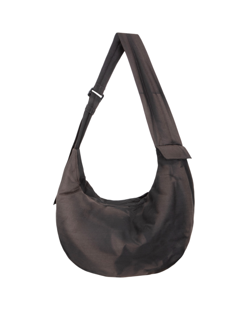 Jiyong Kim Sun-Bleached Draped Shoulder Bag Black