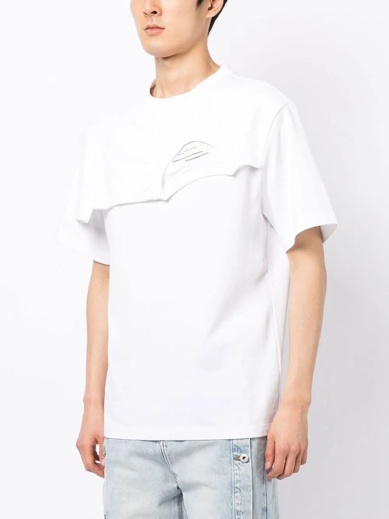 FengChenWang Panelled Collar T-Shirt