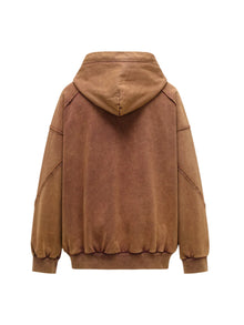 FengChenWang Sandwashed Ripped Jersey Hoodie