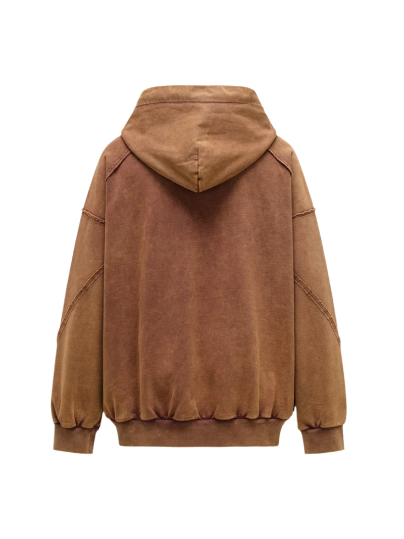 FengChenWang Sandwashed Ripped Jersey Hoodie