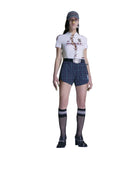 Martine Rose Lace Up Football Top Grey