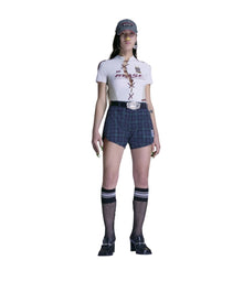 Martine Rose Lace Up Football Top Grey