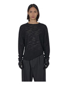 J.L-A.L Valio Knitted Longsleeve Shungite Black