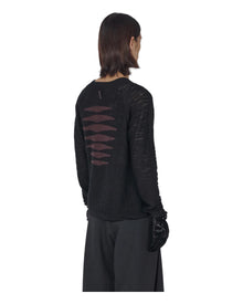 J.L-A.L Valio Knitted Longsleeve Shungite Black