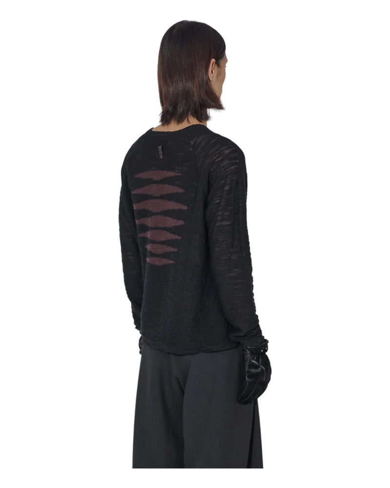 J.L-A.L Valio Knitted Longsleeve Shungite Black