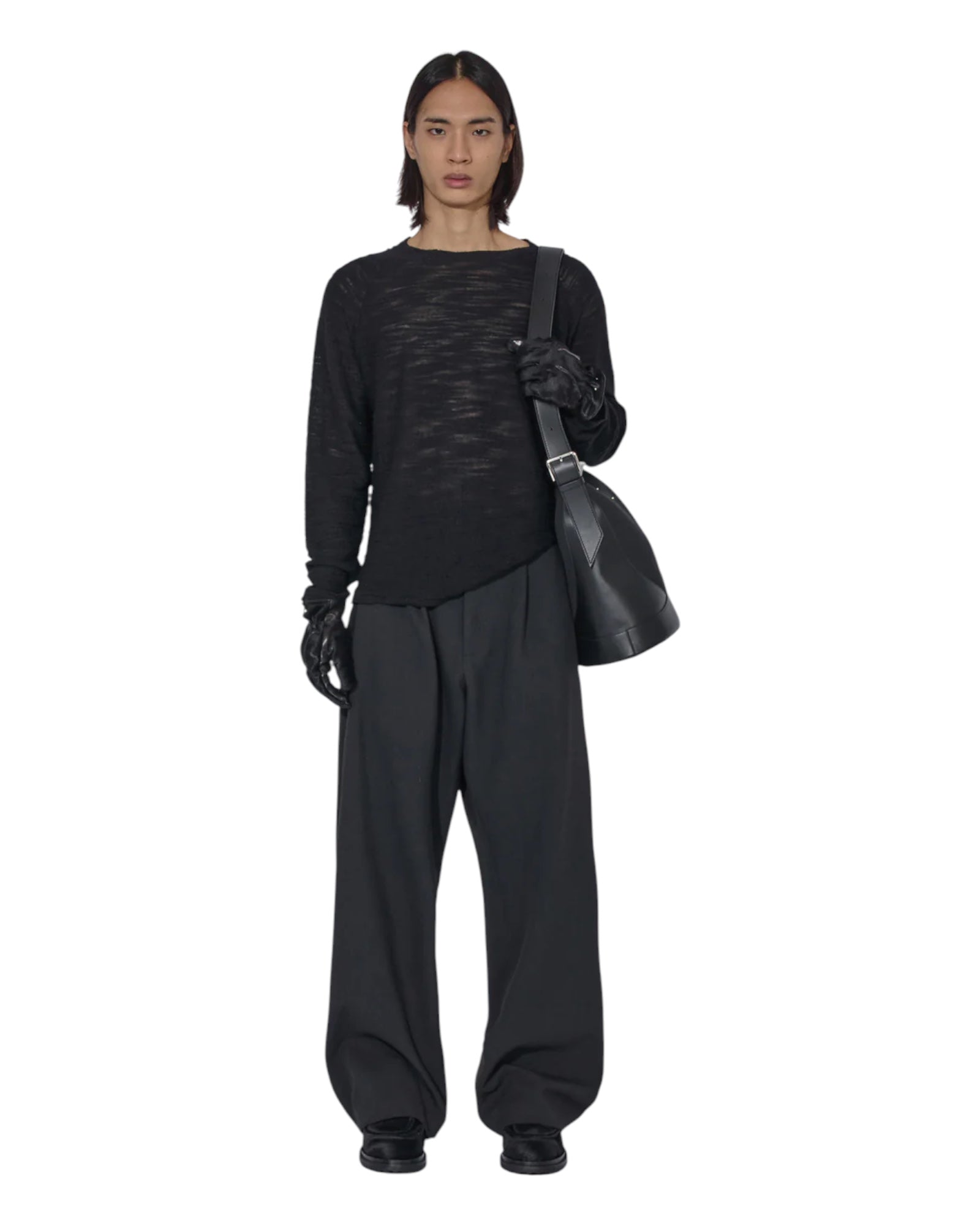 J.L-A.L Valio Knitted Longsleeve Shungite Black