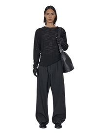 J.L-A.L Valio Knitted Longsleeve Shungite Black