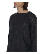 J.L-A.L Valio Knitted Longsleeve Shungite Black