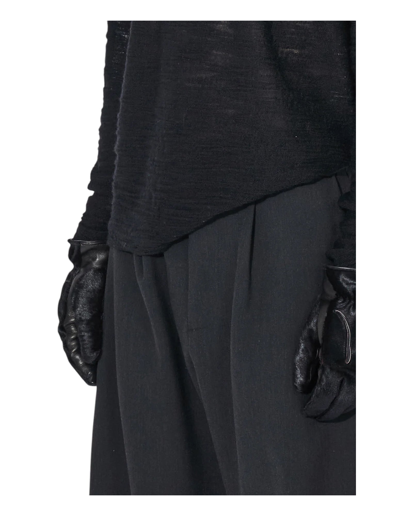 J.L-A.L Valio Knitted Longsleeve Shungite Black