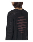 J.L-A.L Valio Knitted Longsleeve Shungite Black
