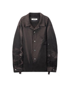 Jiyong Kim Sun-Bleached Strap Shirt Black