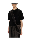 Song for the Mute Applique Messenger Bag Washed Black