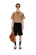 Song for the Mute Daisy Raw Lined Elasticated Shorts Black