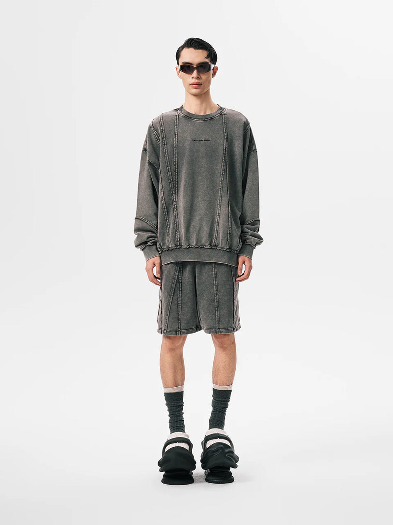 FengChenWang Tie-Dye Panelled Sweater