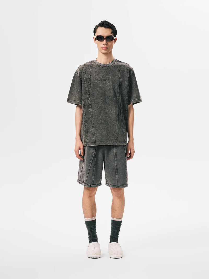 FengChenWang Tie-Dyed Panelled T-Shirt