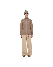 Song for the mute Zip Up Funnel Cardigan Khaki