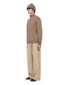 Song for the mute Zip Up Funnel Cardigan Khaki
