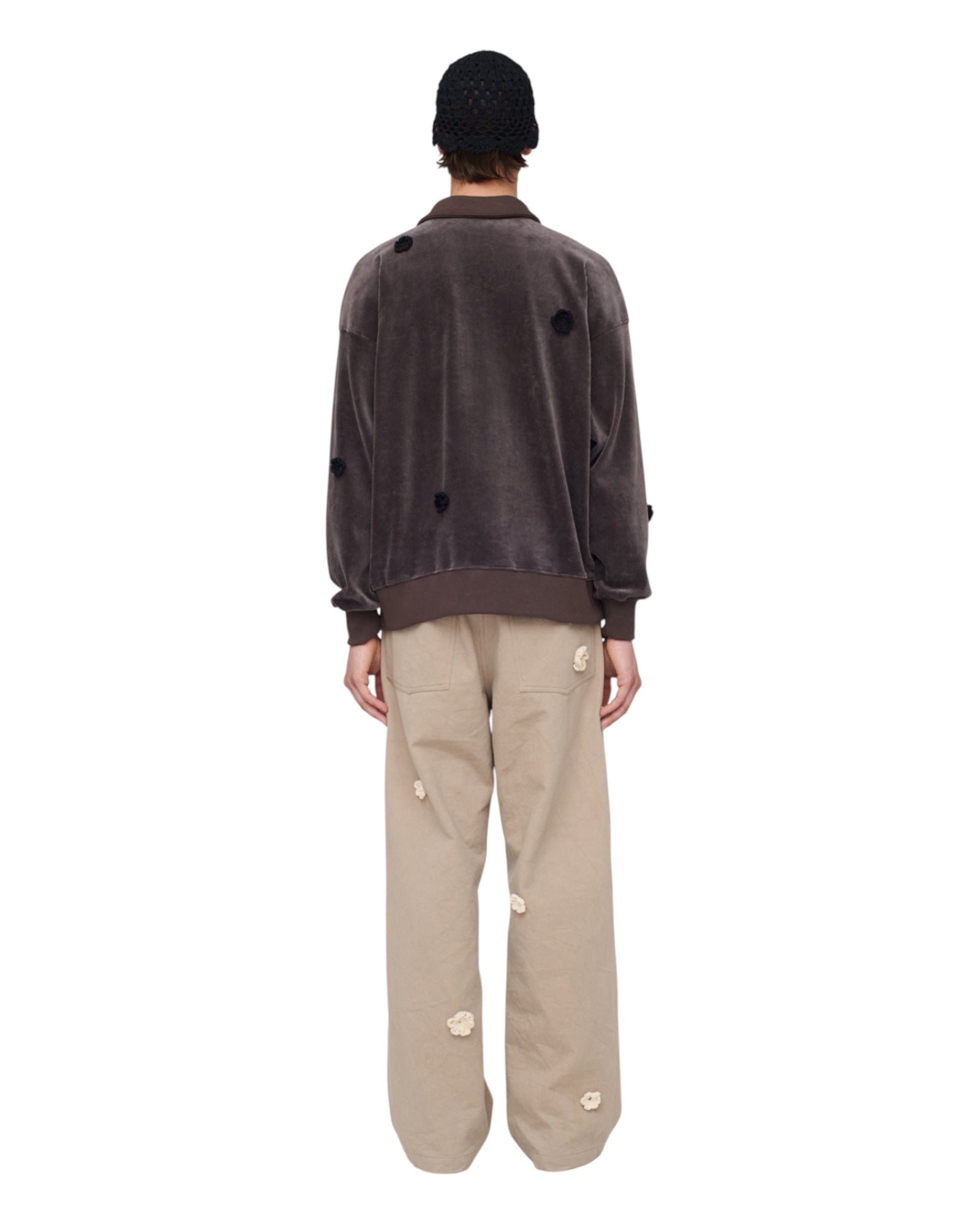 Song for the mute Daisy Quarter Zip Jumper Charcoal