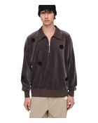 Song for the mute Daisy Quarter Zip Jumper Charcoal