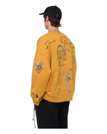 Song for the mute Sketchbook Relaxed Pullover Yellow