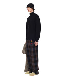 Song for the mute Zip Up Funnel Cardigan Black